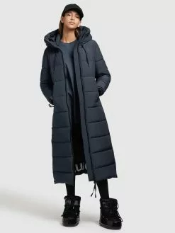 Khujo Manteaux Dhiver Manteau D’hiver Deria Femme Bleu Foncé -Khujo Soldes Boutique 86d3fb1490e7e79ede4a9d245e8aefef