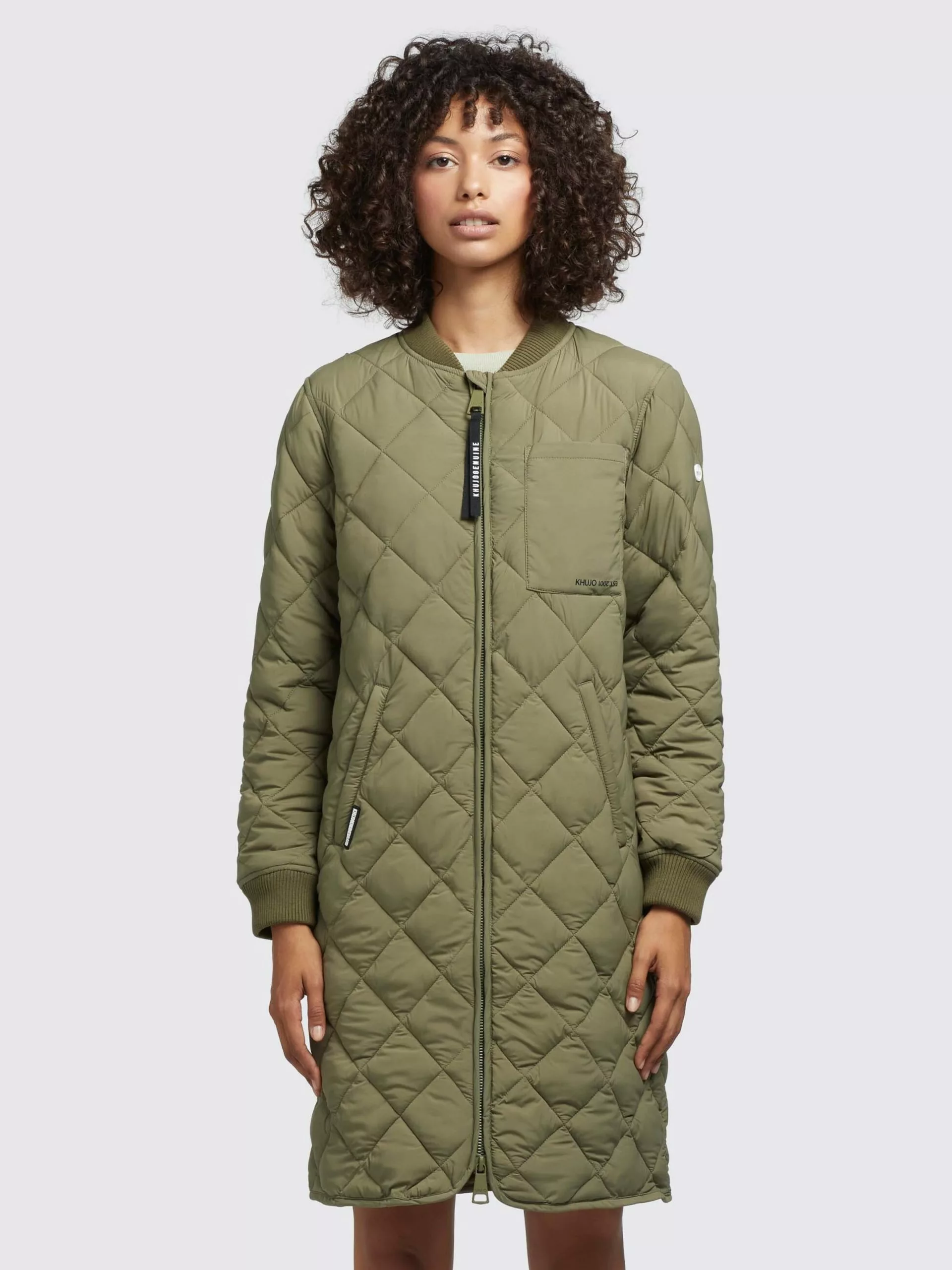 Khujo Manteaux De Mi-saison Manteau Mi-saison Mary Femme Olive 4 Khujo Manteaux De Mi-saison Manteau Mi-saison Mary Femme Olive â Image 2