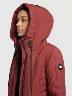 Khujo Vestes Dhiver Veste D’hiver Jerry Femme Rouge Rouille -Khujo Soldes Boutique 87a6e76876190d9c55bad694279331fd