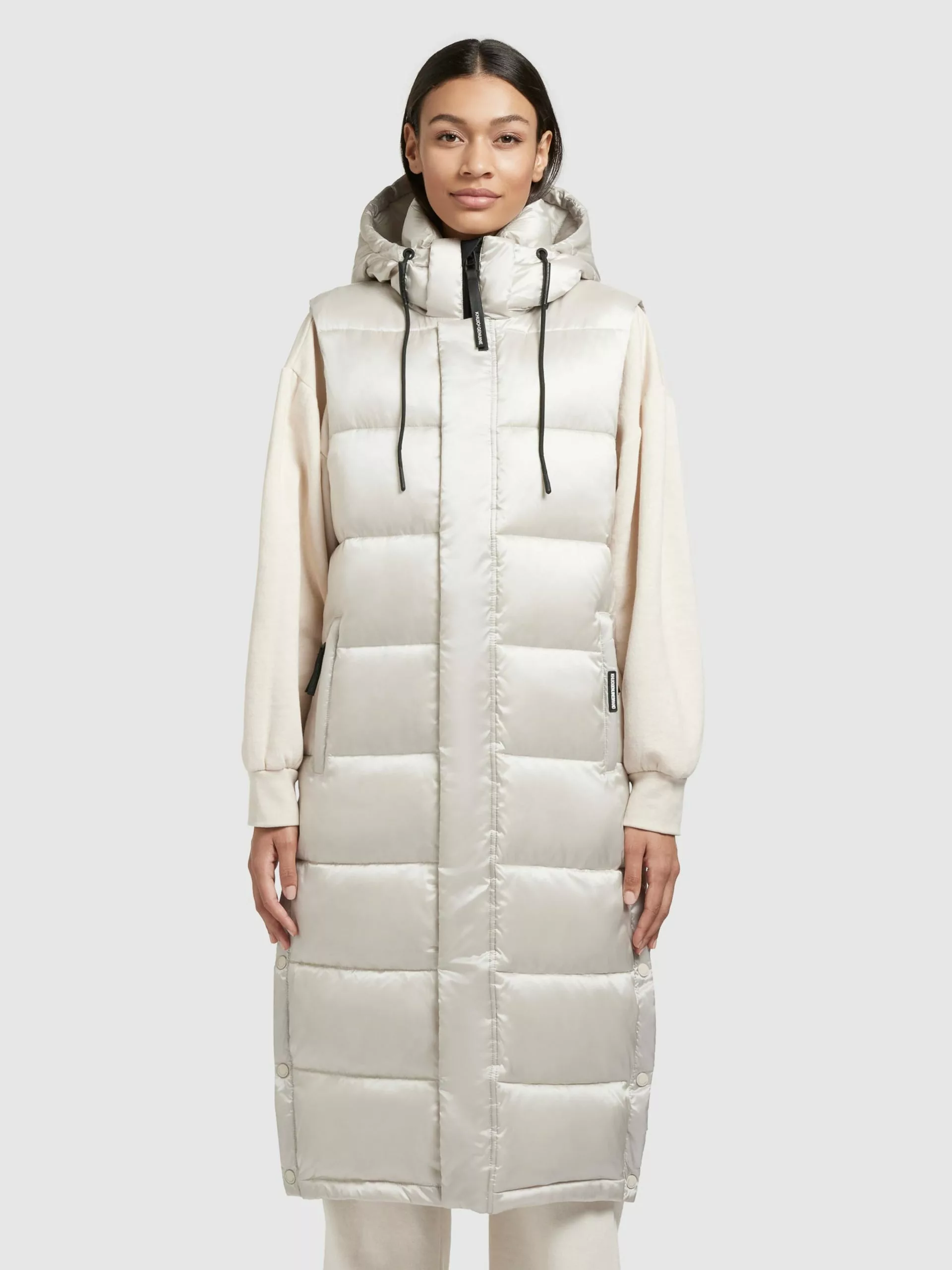 Khujo Vestes Sans Manches Gilet Tourin Femme Blanc Perle 4 Khujo Vestes Sans Manches Gilet Tourin Femme Blanc Perle – Image 2