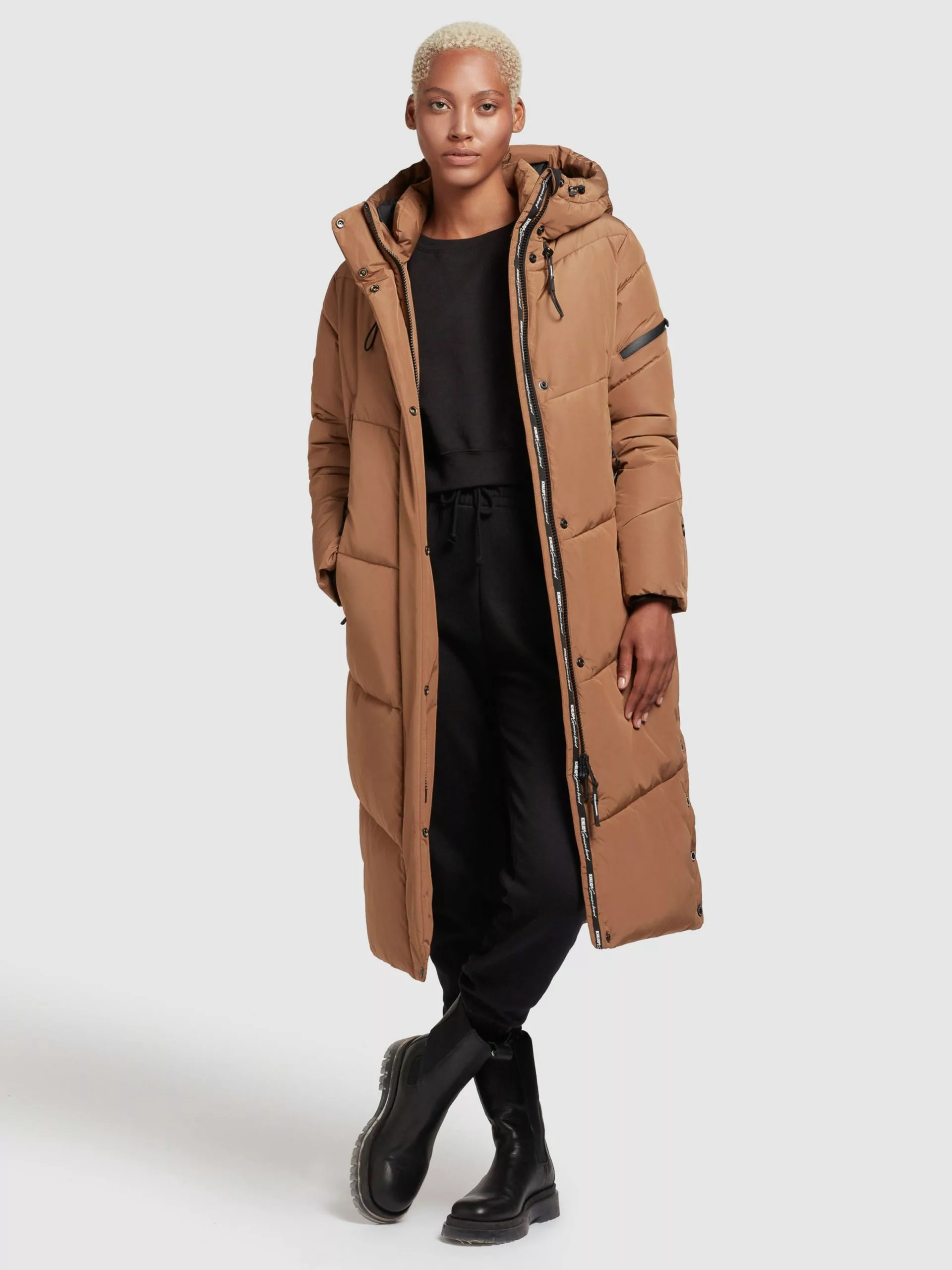 Khujo Manteaux De Mi-saison Manteau Mi-saison Sonje Femme Caramel 8 Khujo Manteaux De Mi-saison Manteau Mi-saison Sonje Femme Caramel – Image 6