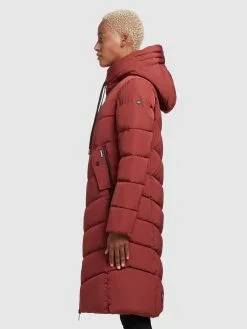 Khujo Manteaux Dhiver Manteau D’hiver Ayleena Femme Rouge Rouille -Khujo Soldes Boutique 8afe15771cba80fe043984f33c9b9128