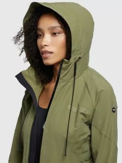 Khujo Parkas Parka Mi-saison Femme Olive -Khujo Soldes Boutique 8c23c7846942d7855b93ff7c7cc413c1