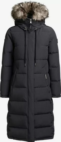 Khujo Manteaux Dhiver Manteau D’hiver LOLL Femme Anthracite
