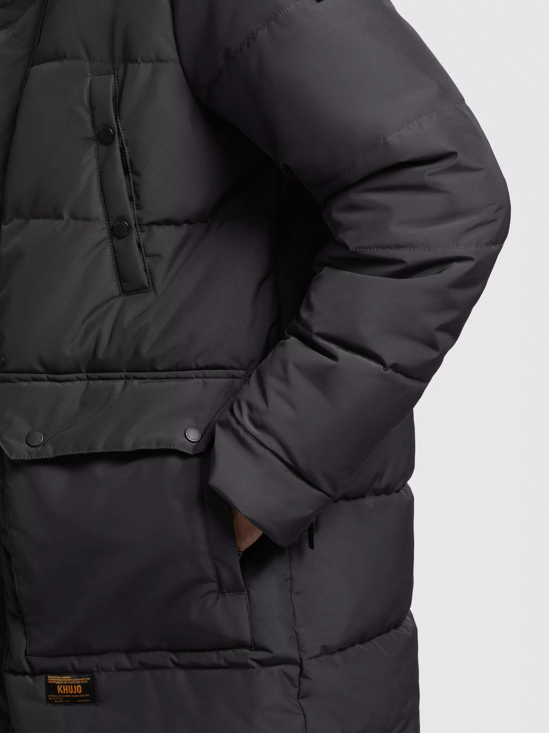 Khujo Vestes Dhiver Veste D’hiver Vivas Homme Gris Foncé 10 Khujo Vestes Dhiver Veste D’hiver Vivas Homme Gris Foncé – Image 8