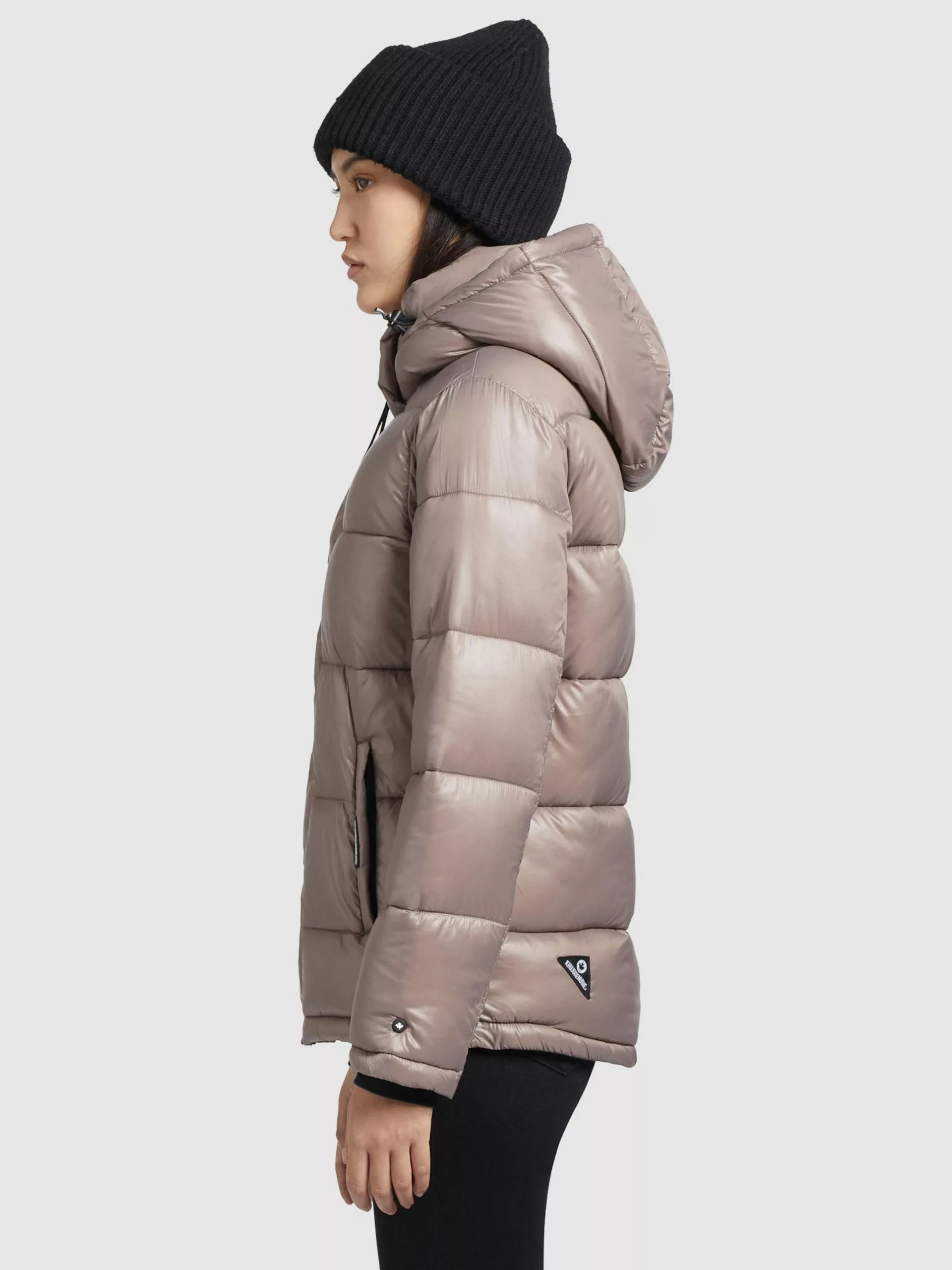 Khujo Vestes Dhiver Veste D’hiver Gerda Shiny Femme Beige 7 Khujo Vestes Dhiver Veste D’hiver Gerda Shiny Femme Beige – Image 5