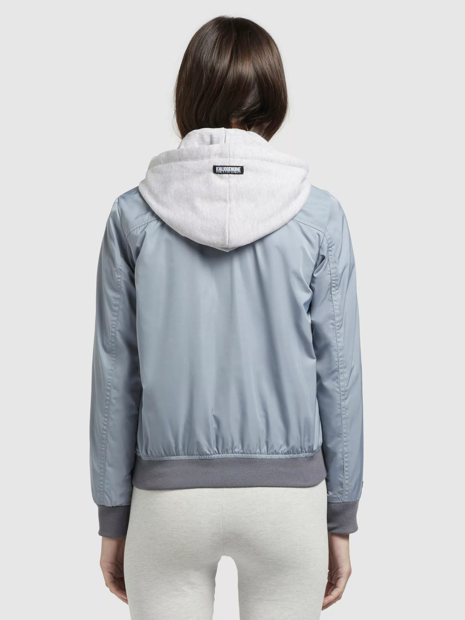 Khujo Vestes De Mi-saison Veste Mi-saison PERSEE Femme Bleu Clair / Gris 6 Khujo Vestes De Mi-saison Veste Mi-saison PERSEE Femme Bleu Clair / Gris – Image 4