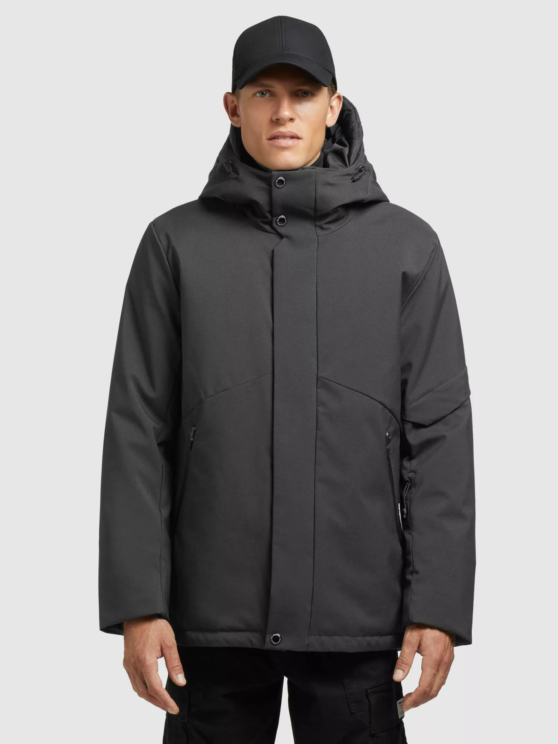 Khujo Vestes Dhiver Veste D’hiver Borrow Homme Gris Foncé 4 Khujo Vestes Dhiver Veste D’hiver Borrow Homme Gris Foncé – Image 2