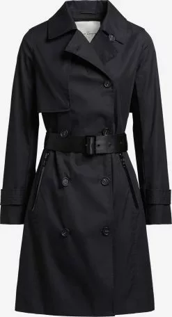 Khujo Trenchs Manteau Mi-saison Sarina Femme Noir