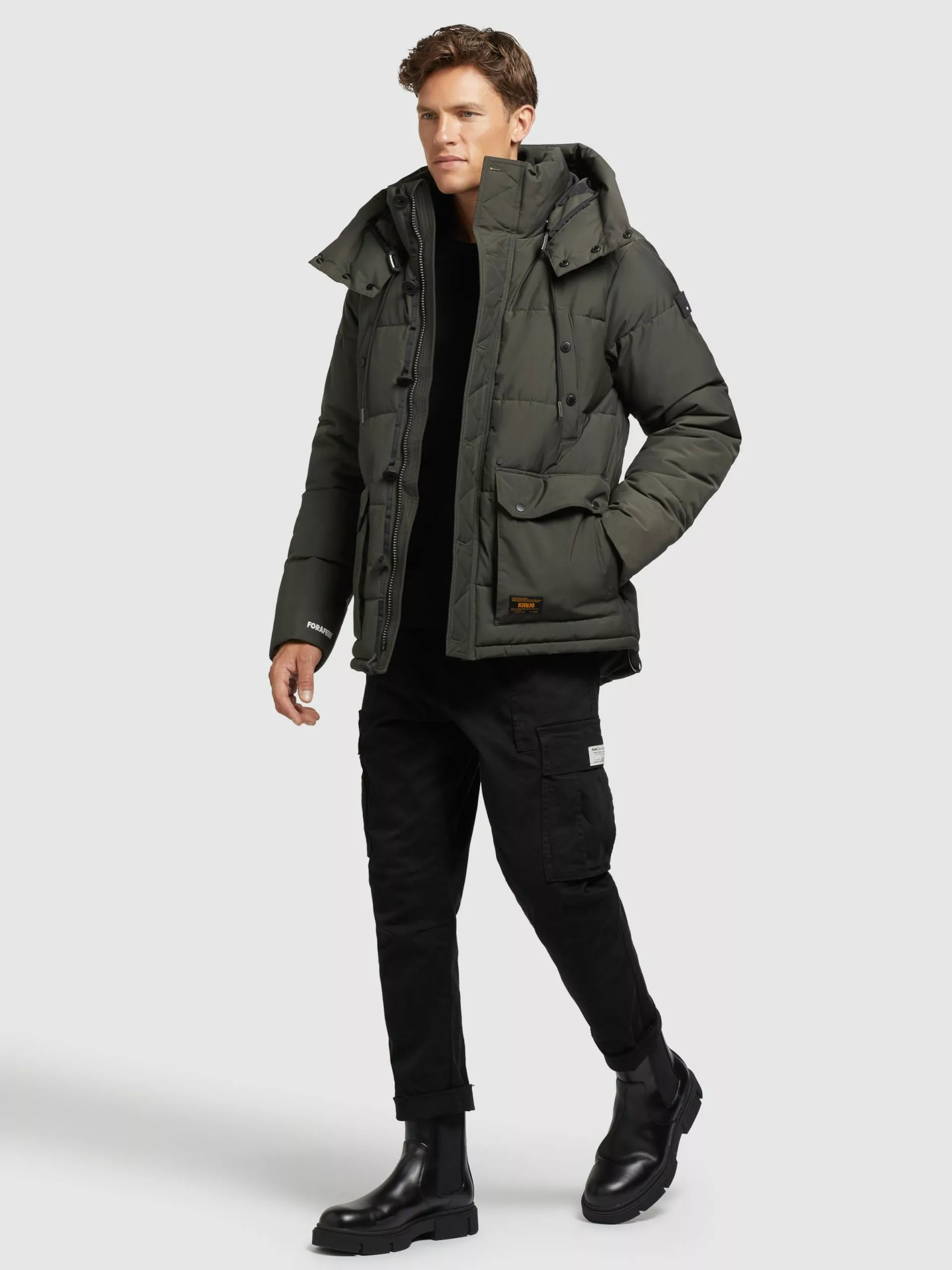 Khujo Vestes Dhiver Veste D’hiver Primero Homme Kaki 5 Khujo Vestes Dhiver Veste D’hiver Primero Homme Kaki – Image 3