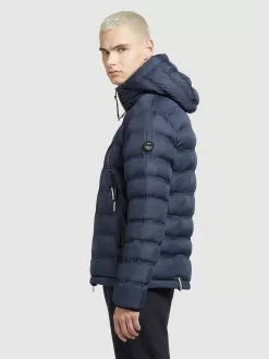 Khujo Vestes Dhiver Veste D’hiver Gamer Homme Bleu Foncé -Khujo Soldes Boutique 9601cce8a768db3af42f136c60b089a2