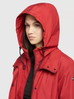 Khujo Parkas Parka Mi-saison FELINA Femme Rouge -Khujo Soldes Boutique 97d8dfa7cb5b62f5d96aa2aa2fba65aa