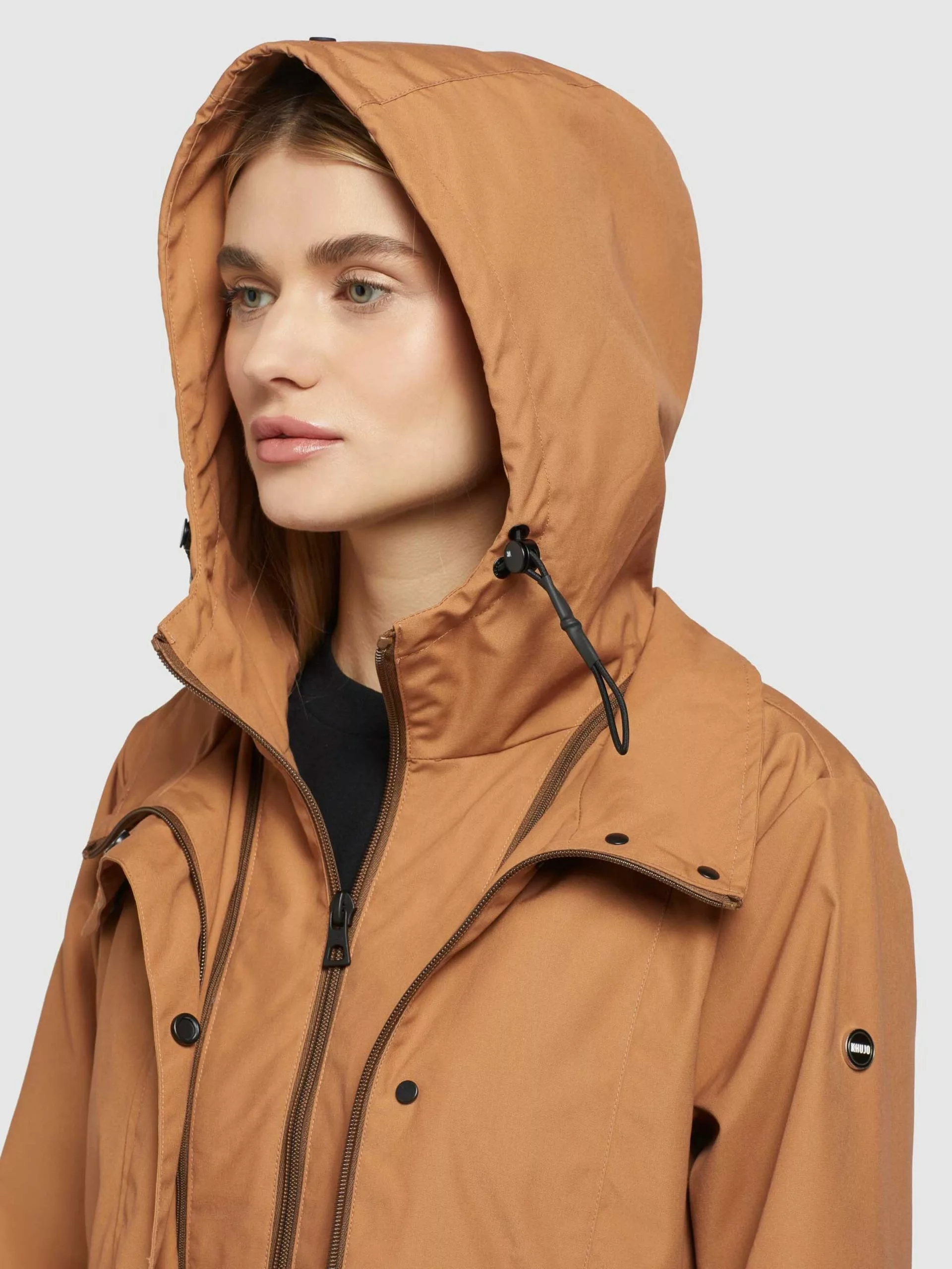 Khujo Parkas Parka Mi-saison FELINA Femme Camel 10 Khujo Parkas Parka Mi-saison FELINA Femme Camel â Image 8