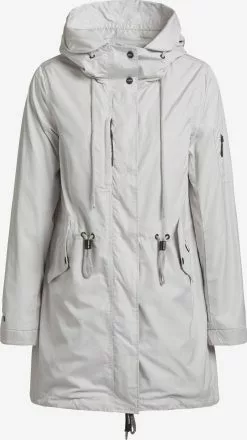 Khujo Parkas Parka Mi-saison Dayes Femme Blanc Cassé