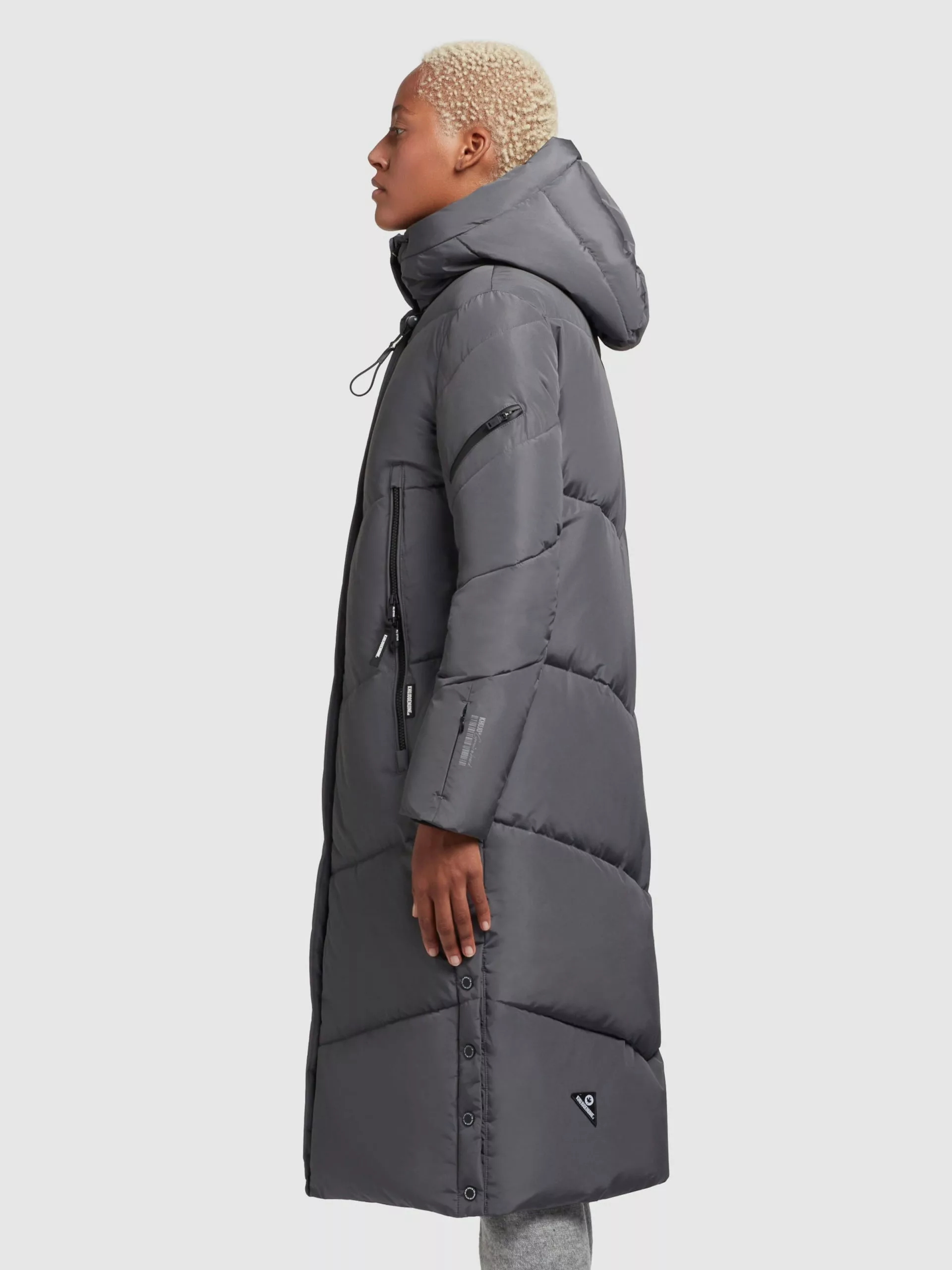 Khujo Manteaux De Mi-saison Manteau Mi-saison Femme Gris Basalte 6 Khujo Manteaux De Mi-saison Manteau Mi-saison Femme Gris Basalte â Image 4