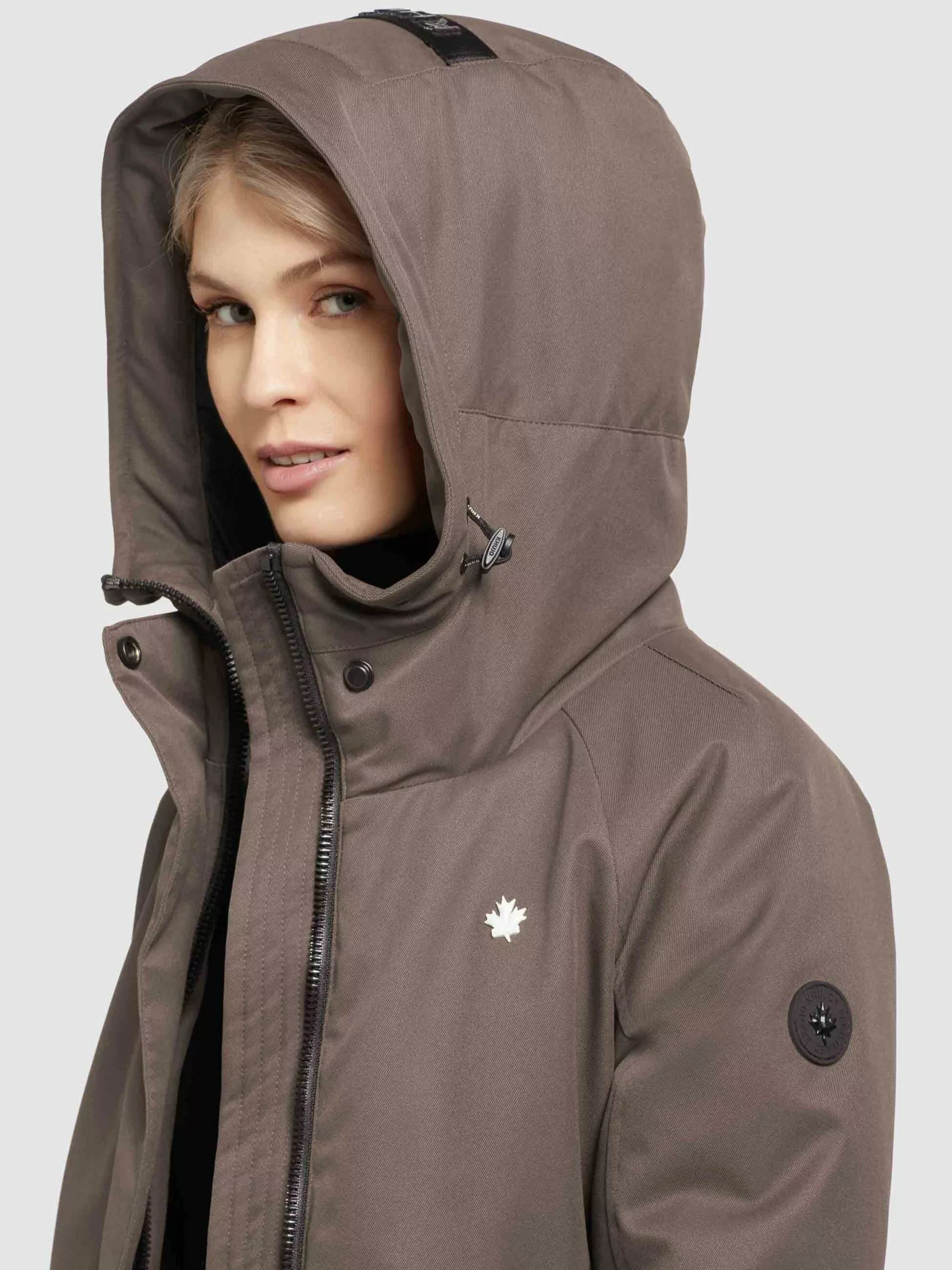 Khujo Parkas Parka Mi-saison LARIA Femme Marron 9 Khujo Parkas Parka Mi-saison LARIA Femme Marron – Image 7