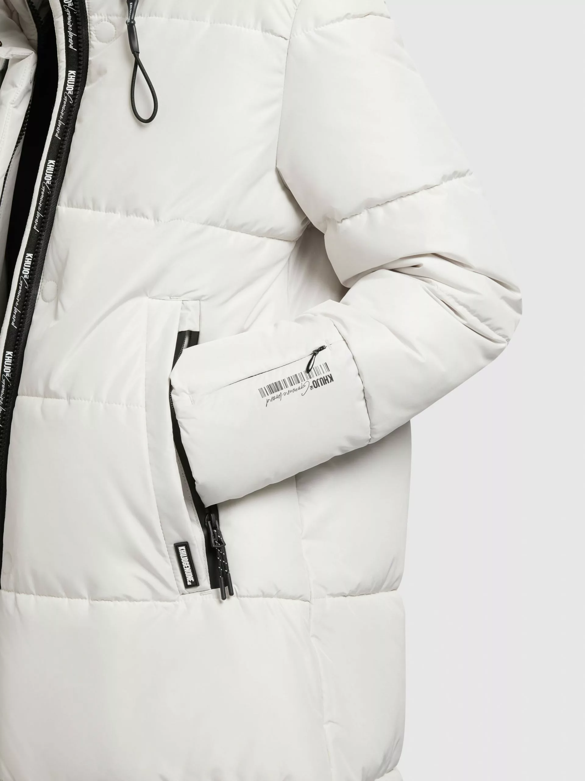 Khujo Manteaux De Mi-saison Manteau Mi-saison Soulani Femme Blanc Cassé 10 Khujo Manteaux De Mi-saison Manteau Mi-saison Soulani Femme Blanc Cassé – Image 8