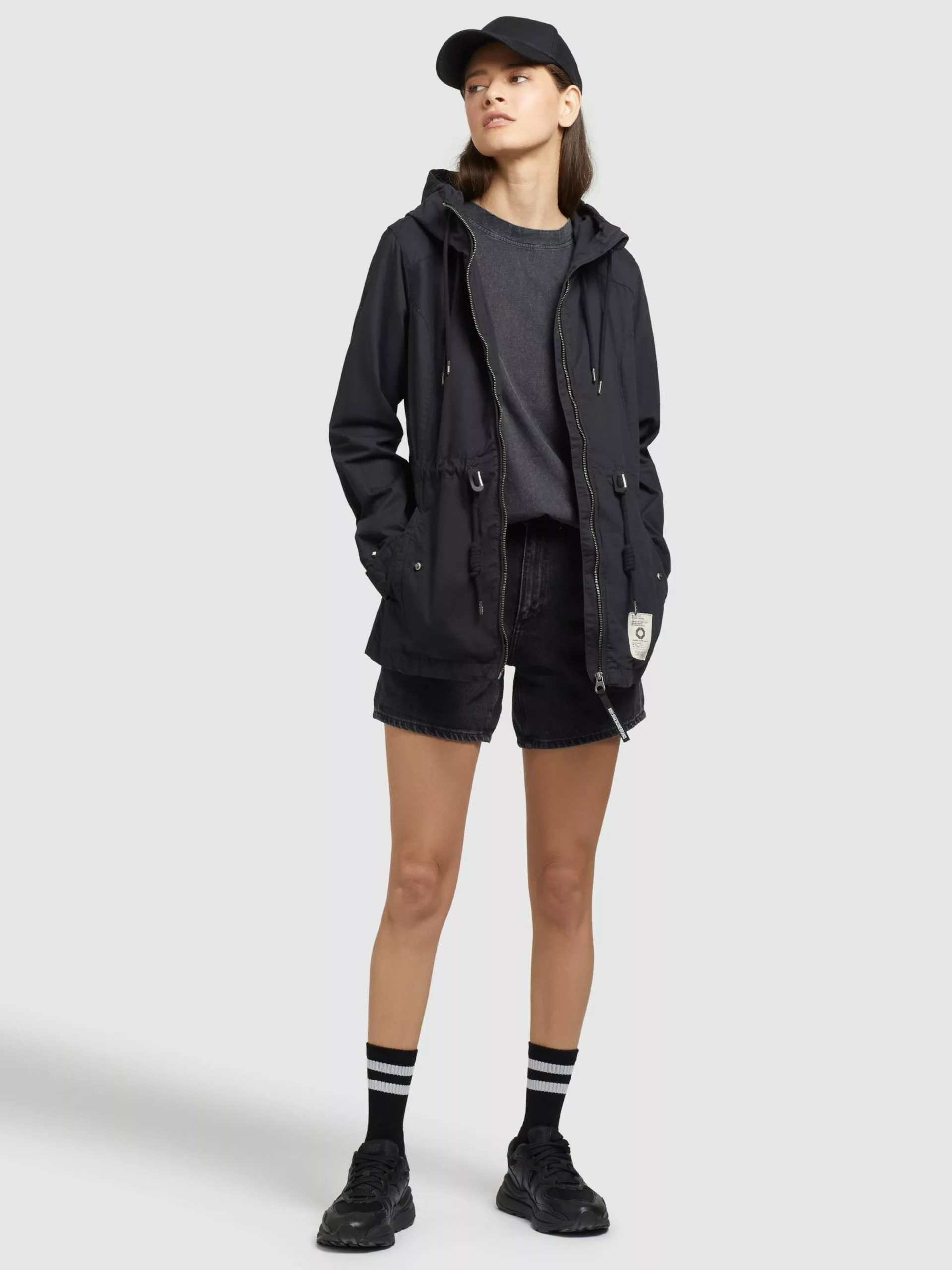 Khujo Vestes De Mi-saison Veste Mi-saison SESIA Femme Noir 5 Khujo Vestes De Mi-saison Veste Mi-saison SESIA Femme Noir – Image 3