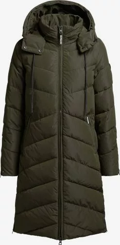 Khujo Manteaux Dhiver Manteau D’hiver Huba Femme Vert Foncé