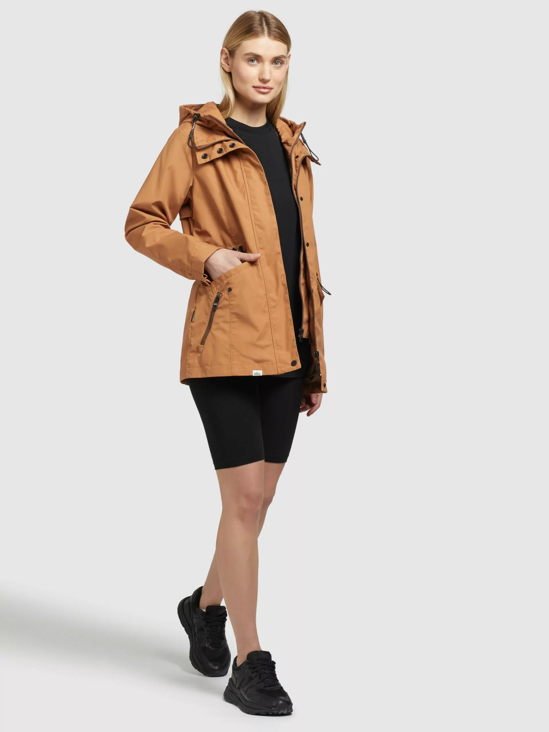 Khujo Parkas Parka Mi-saison FELINA Femme Camel 7 Khujo Parkas Parka Mi-saison FELINA Femme Camel â Image 5