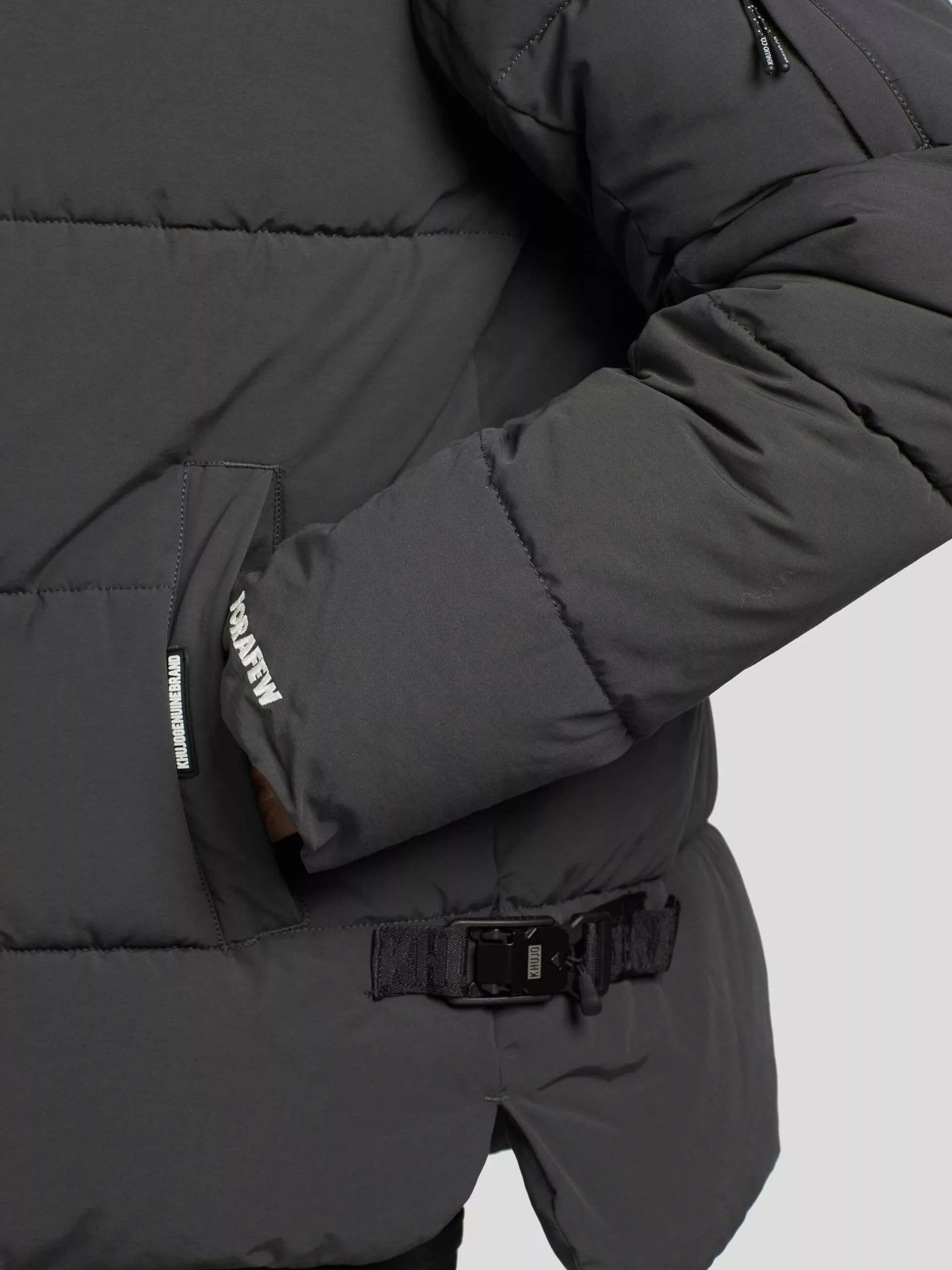 Khujo Vestes Dhiver Veste D’hiver BARAT Homme Gris Foncé 8 Khujo Vestes Dhiver Veste D’hiver BARAT Homme Gris Foncé – Image 6
