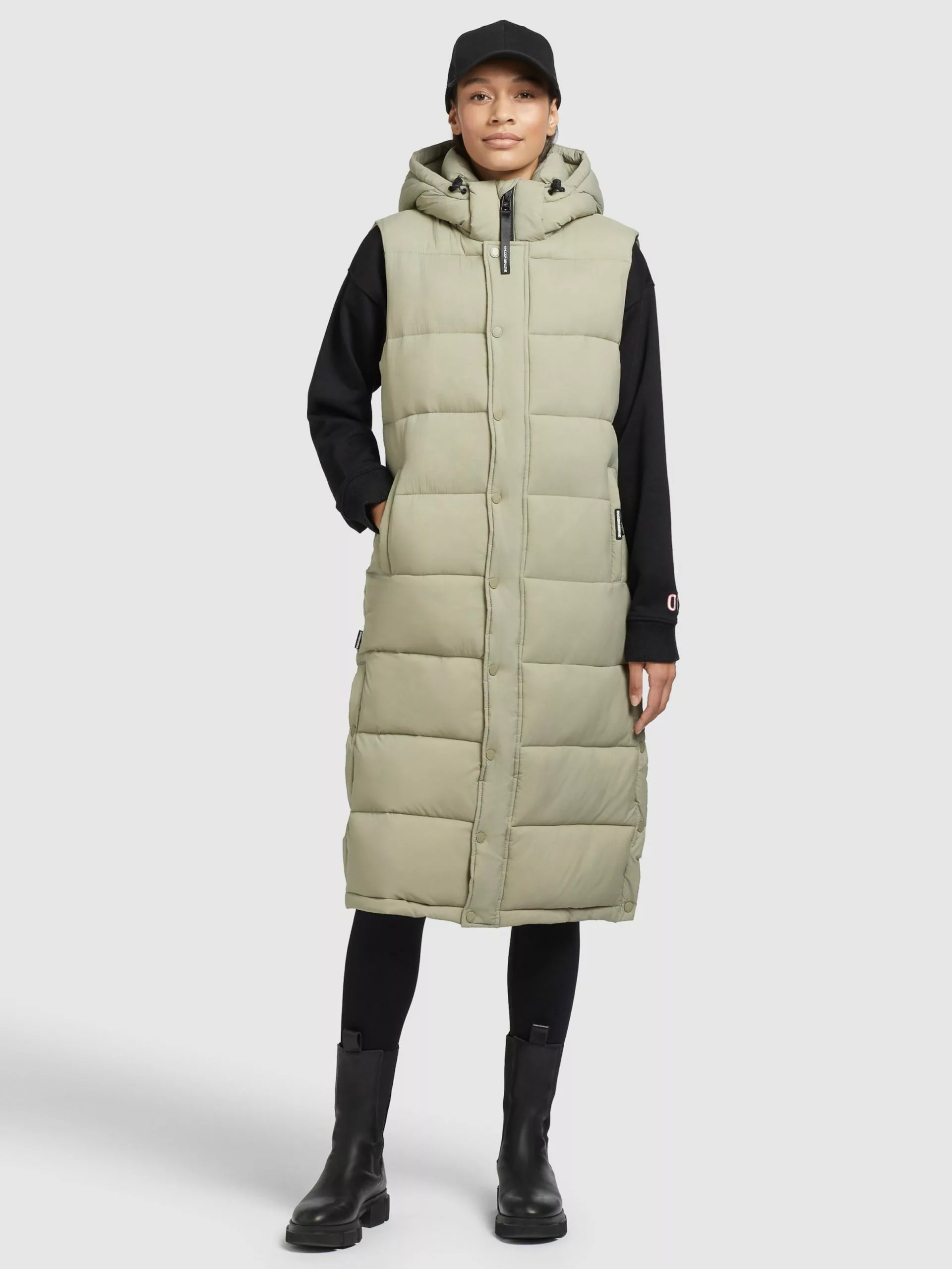 Khujo Vestes Sans Manches Gilet Magneta Femme Vert Pastel 5 Khujo Vestes Sans Manches Gilet Magneta Femme Vert Pastel â Image 3