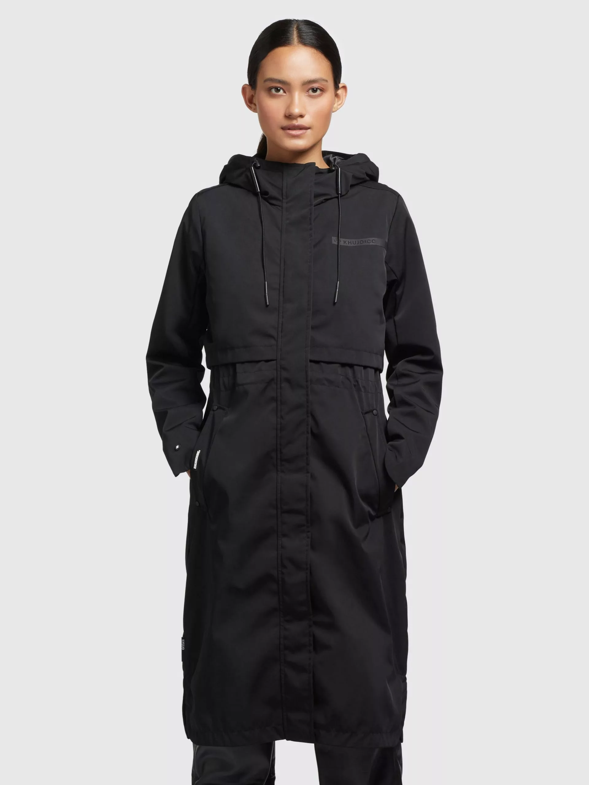 Khujo Manteaux De Mi-saison Manteau Mi-saison Jomana Femme Noir 4 Khujo Manteaux De Mi-saison Manteau Mi-saison Jomana Femme Noir â Image 2