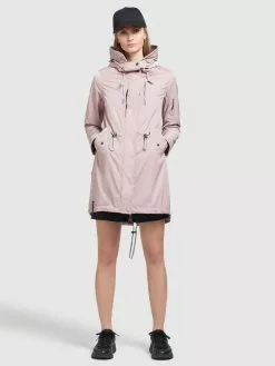 Khujo Parkas Parka Mi-saison DAYES Femme Rose -Khujo Soldes Boutique a44beb1b59b255a3aa4014d36174a5df