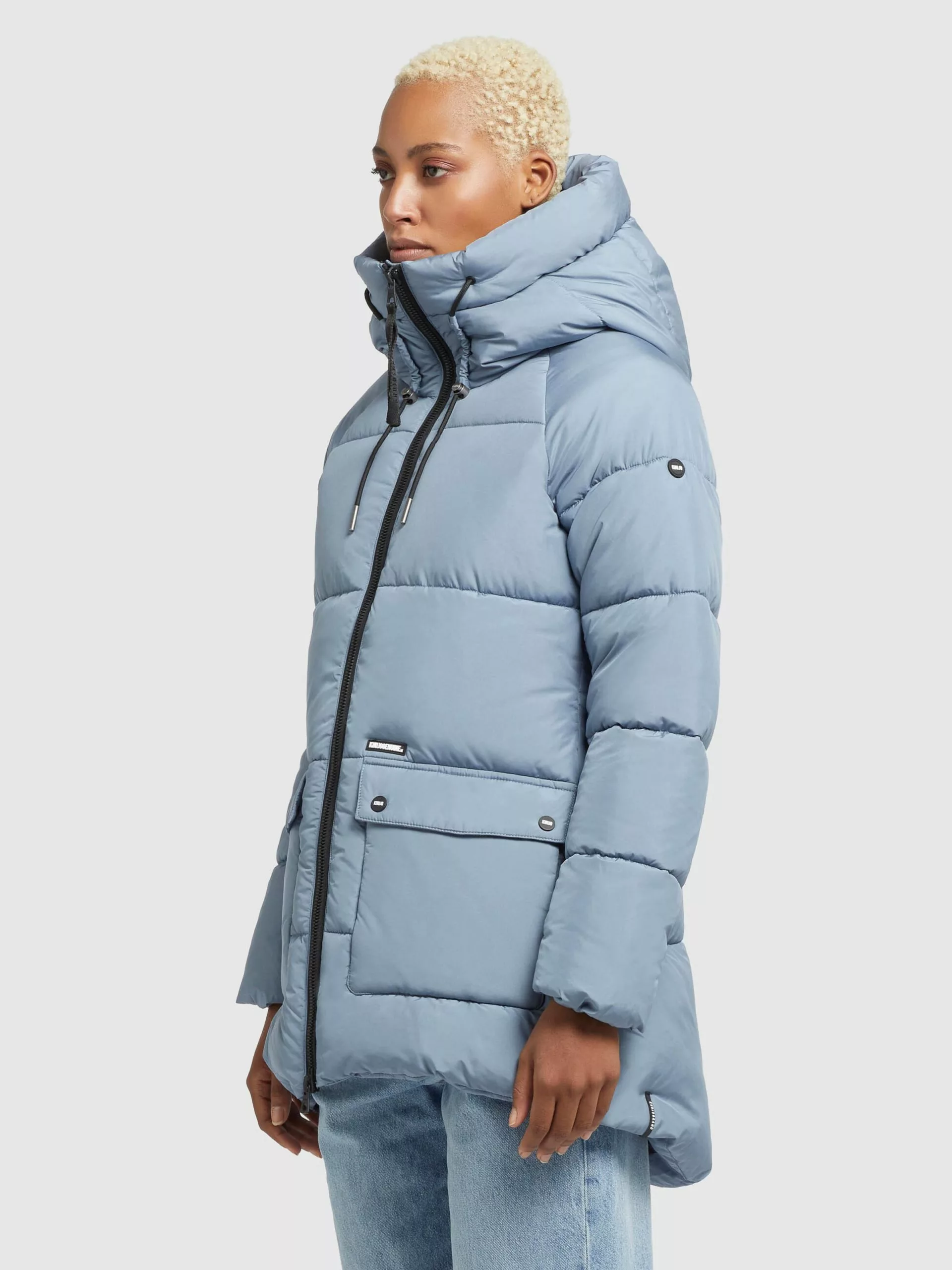 Khujo Vestes De Mi-saison Veste Mi-saison Pheobe Femme Bleu Clair 7 Khujo Vestes De Mi-saison Veste Mi-saison Pheobe Femme Bleu Clair – Image 5