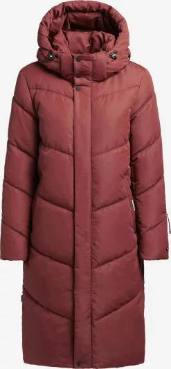 Khujo Manteaux Dhiver Manteau D’hiver Torino 3 Femme Rouge Rouille