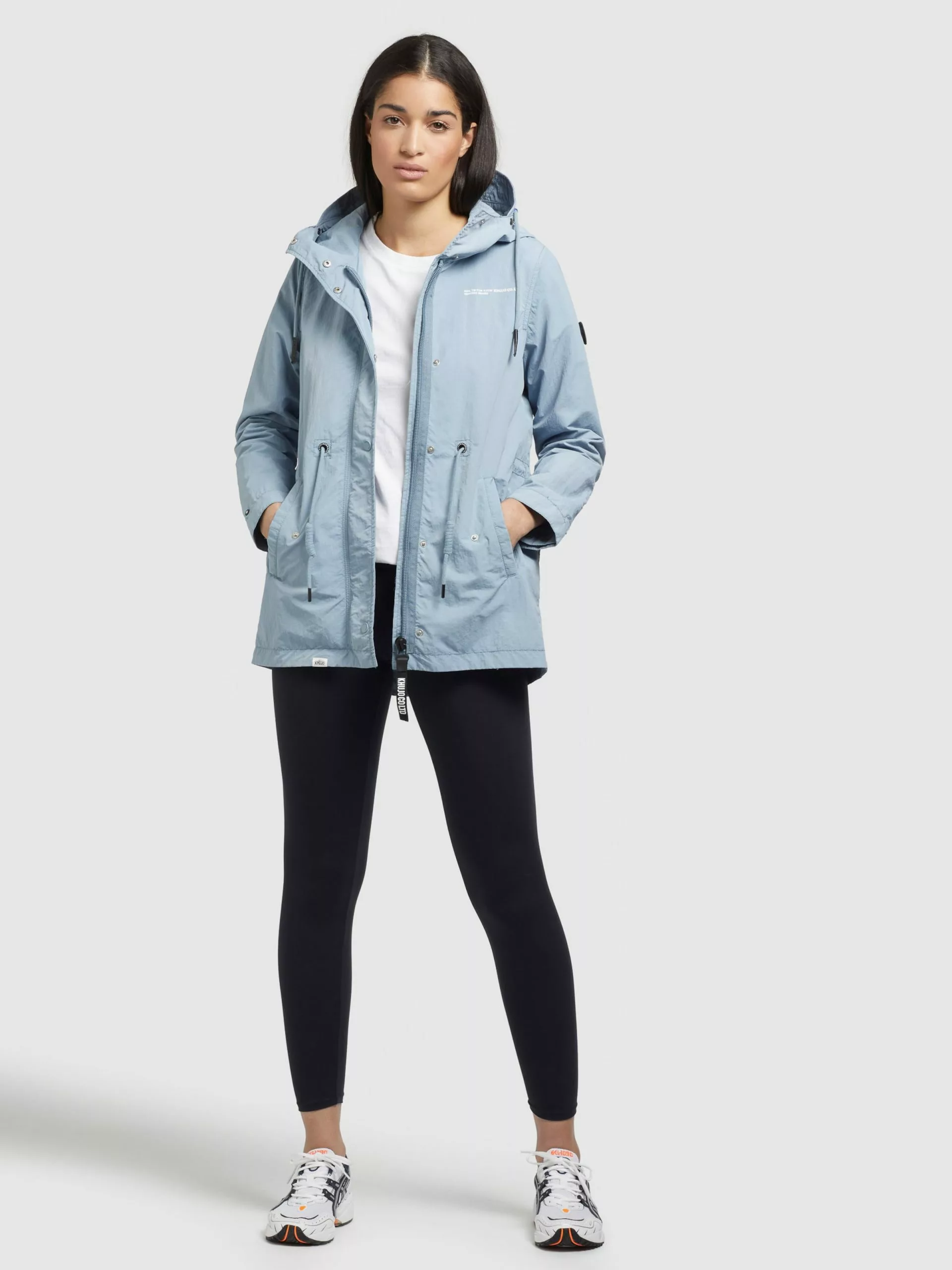 Khujo Vestes De Mi-saison Veste Mi-saison CAIMA Femme Bleu Clair 7 Khujo Vestes De Mi-saison Veste Mi-saison CAIMA Femme Bleu Clair – Image 5