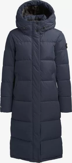 Khujo Manteaux Dhiver Manteau D’hiver TIONE Femme Bleu Marine
