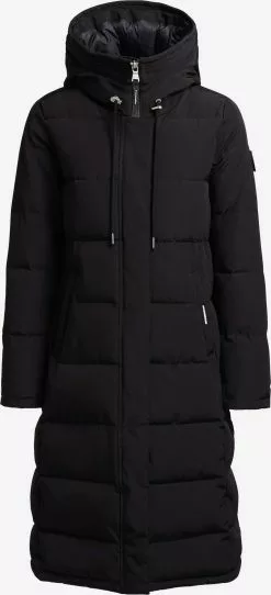 Khujo Manteaux Dhiver Manteau D’hiver Rugg Femme Noir