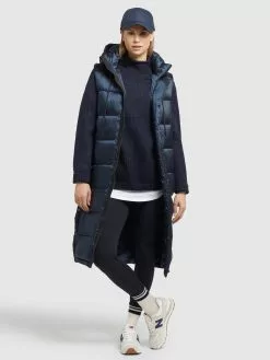 Khujo Vestes Sans Manches Gilet Tourin Femme Bleu Marine -Khujo Soldes Boutique a94202fff05cd4597307117b3c2f5d30