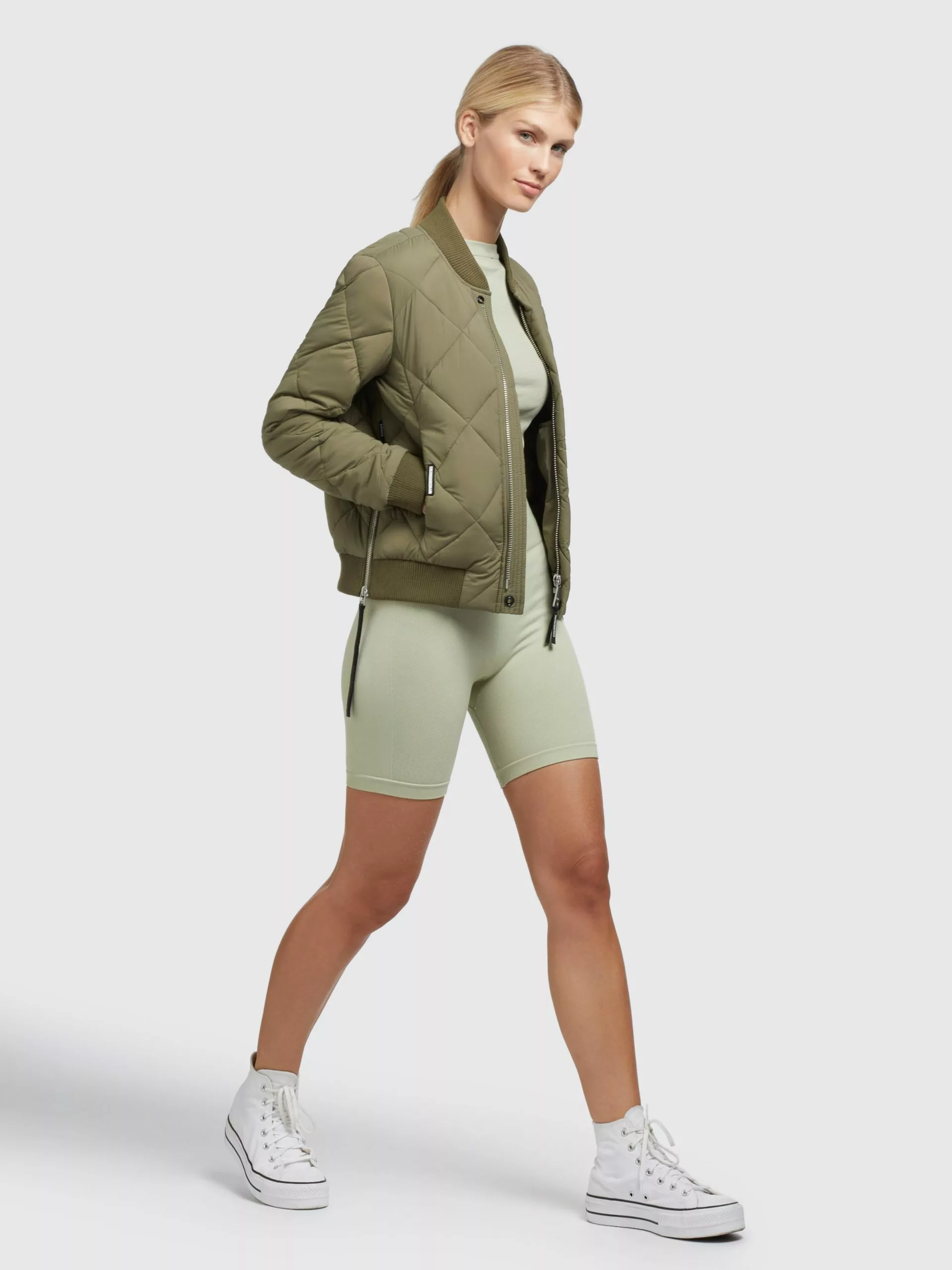 Khujo Vestes De Mi-saison Veste Mi-saison Leona Femme Olive 8 Khujo Vestes De Mi-saison Veste Mi-saison Leona Femme Olive â Image 6