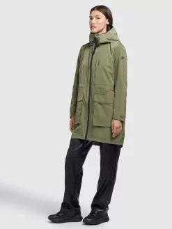 Khujo Manteaux De Mi-saison Manteau Mi-saison Ging Femme Olive -Khujo Soldes Boutique ab21f8779e8e49436d2647ee32cc0c75
