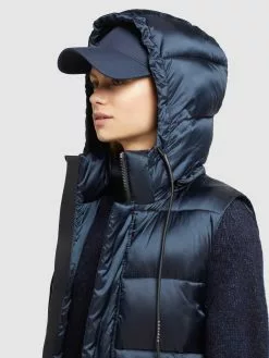 Khujo Vestes Sans Manches Gilet Tourin Femme Bleu Marine -Khujo Soldes Boutique ae7e64c7fbe4d53561c288f409923d8d