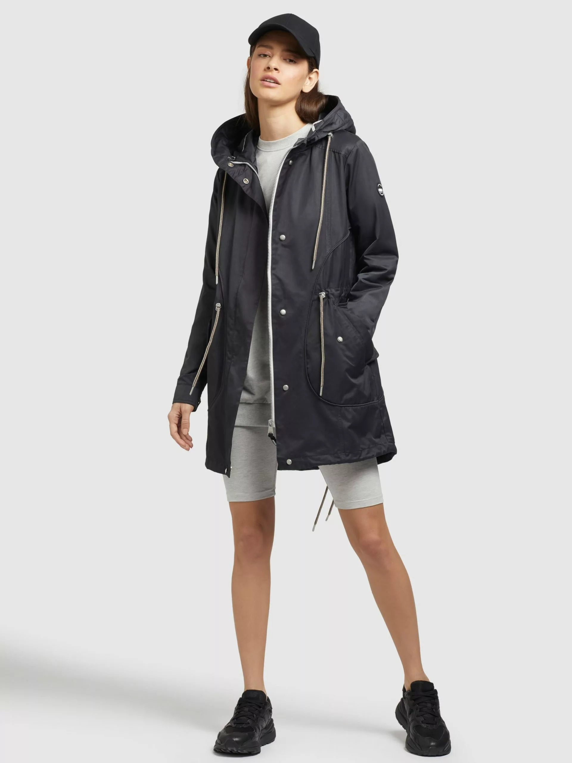 Khujo Parkas Parka Mi-saison ONDA2 Femme Gris Foncé 4 Khujo Parkas Parka Mi-saison ONDA2 Femme Gris Foncé – Image 2