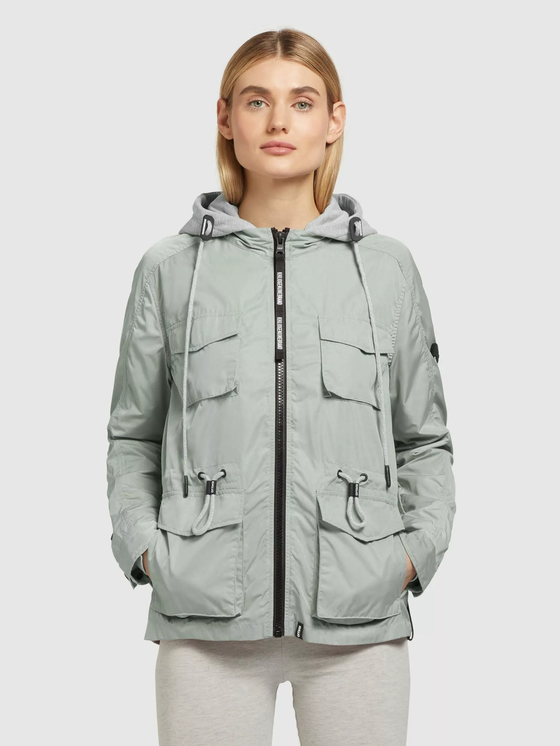 Khujo Vestes De Mi-saison Veste Mi-saison FLAMES Femme Vert Pastel 4 Khujo Vestes De Mi-saison Veste Mi-saison FLAMES Femme Vert Pastel – Image 2