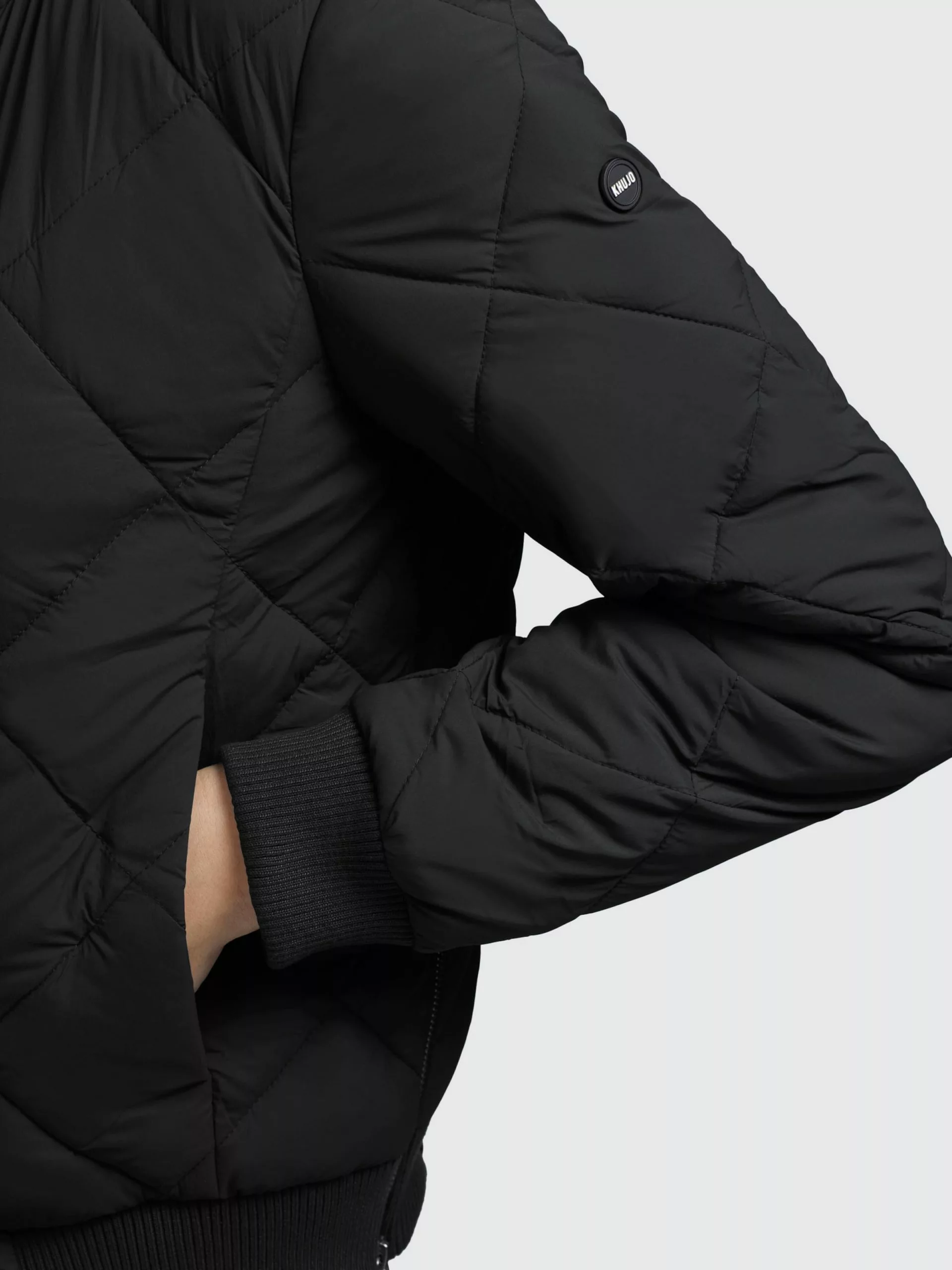 Khujo Vestes De Mi-saison Veste Mi-saison Leona Femme Noir 9 Khujo Vestes De Mi-saison Veste Mi-saison Leona Femme Noir – Image 7