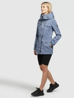 Khujo Parkas Parka Mi-saison ELST Femme Bleu -Khujo Soldes Boutique b8f0196bc3c1a63724db3d42e1b03f8e