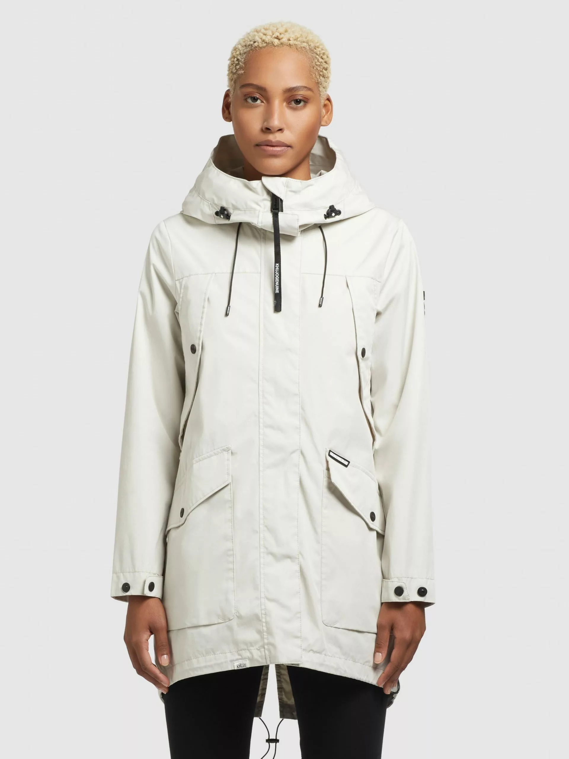 Khujo Manteaux De Mi-saison Manteau Mi-saison AIRA Femme Gris Clair 8 Khujo Manteaux De Mi-saison Manteau Mi-saison AIRA Femme Gris Clair â Image 6