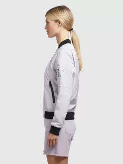 Khujo Vestes De Mi-saison Veste Mi-saison Stence2 Femme Lilas -Khujo Soldes Boutique b9c6be60bed10ae12bb560c49fb19803