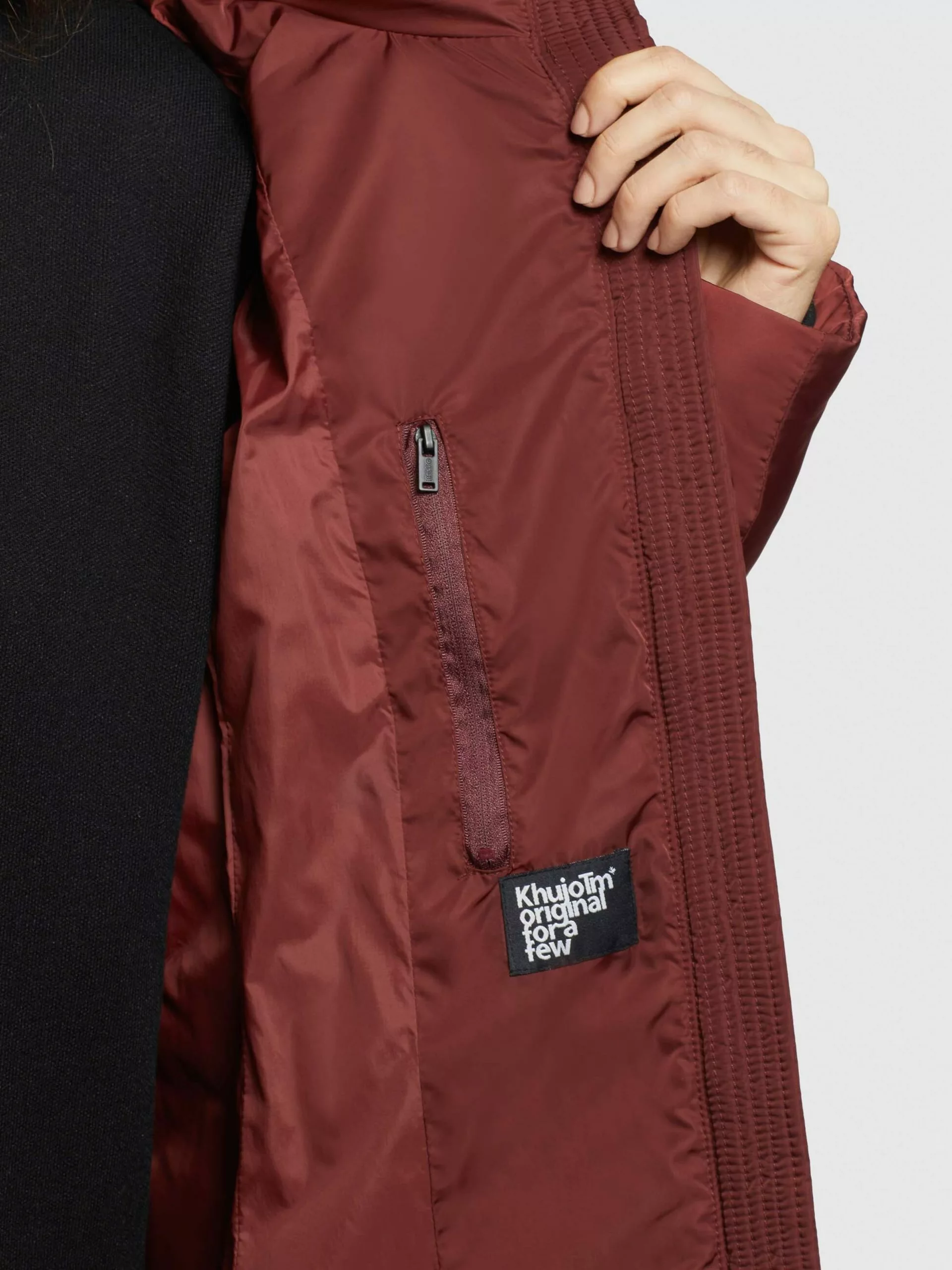 Khujo Manteaux Dhiver Manteau D’hiver HAZELLE Femme Rouge Rouille 10 Khujo Manteaux Dhiver Manteau D’hiver HAZELLE Femme Rouge Rouille – Image 8