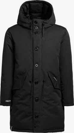 Khujo Parkas Parka D’hiver Terra Homme Noir