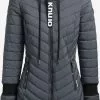Khujo Manteaux Dhiver Manteau D’hiver Nita Femme Anthracite -Khujo Soldes Boutique bd5042cfaade3343b7b02b531c7a7a54