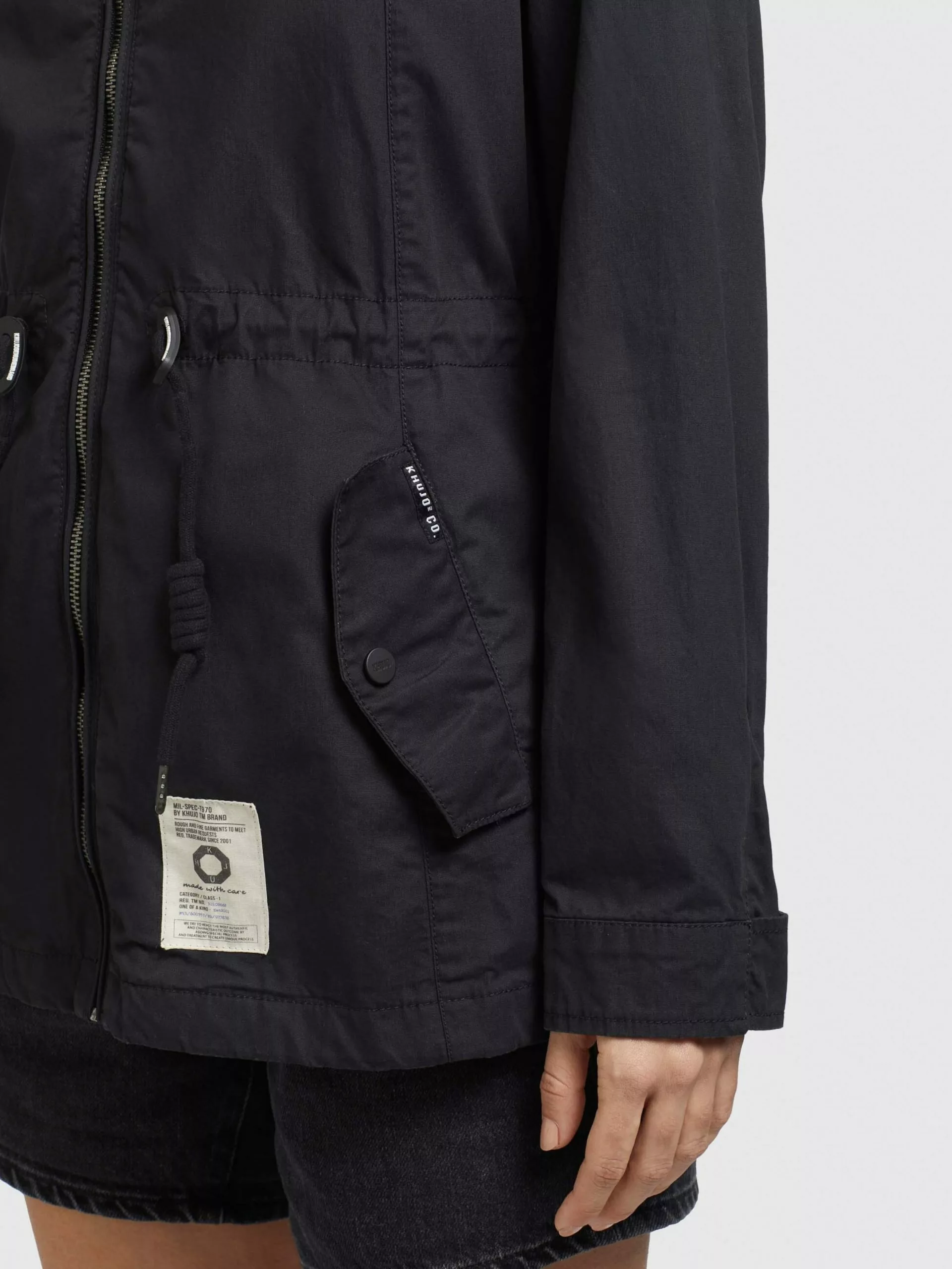 Khujo Vestes De Mi-saison Veste Mi-saison SESIA Femme Noir 10 Khujo Vestes De Mi-saison Veste Mi-saison SESIA Femme Noir – Image 8