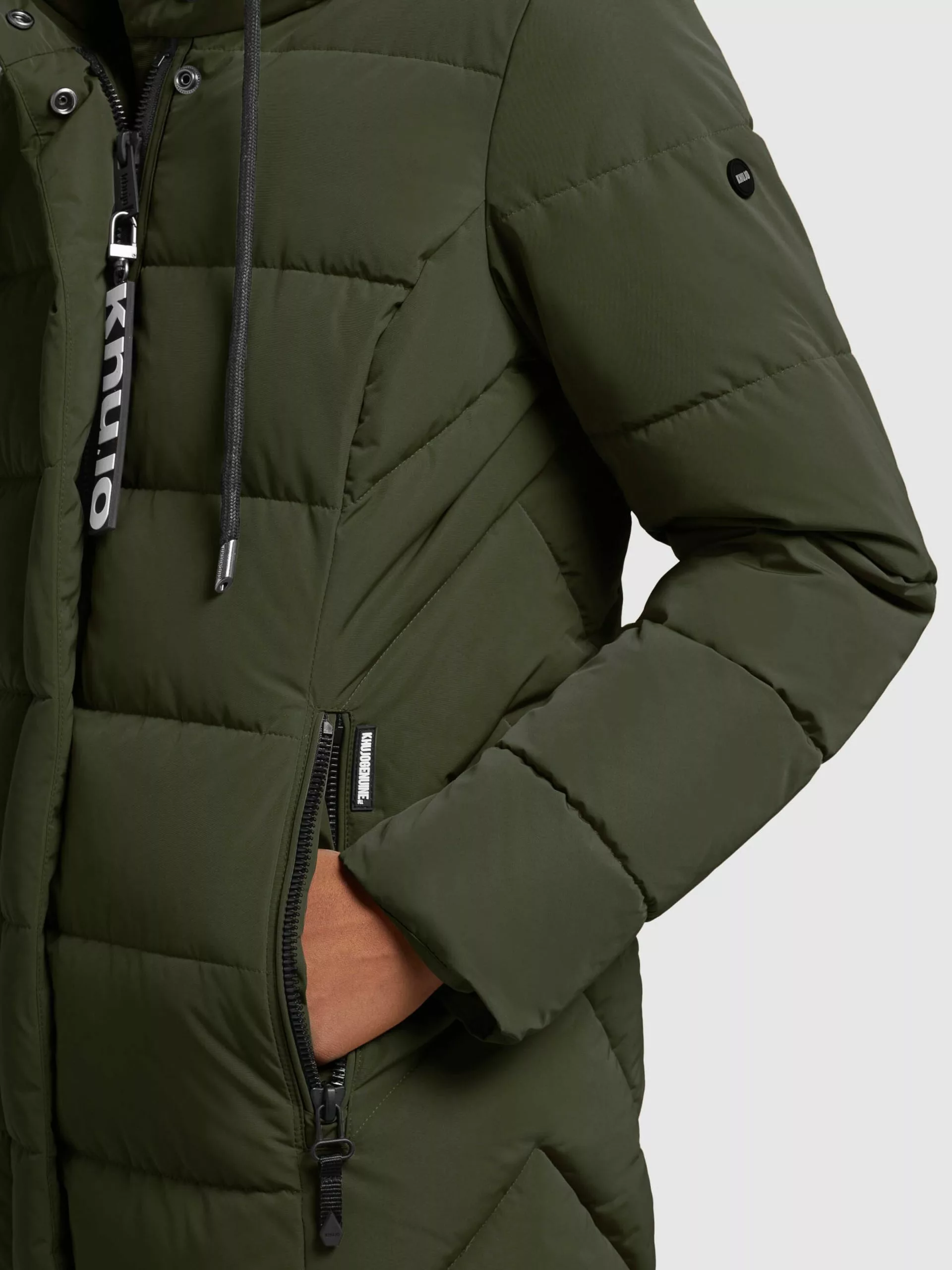 Khujo Manteaux Dhiver Manteau D’hiver Gamber Femme Vert Foncé 10 Khujo Manteaux Dhiver Manteau D’hiver Gamber Femme Vert Foncé – Image 8