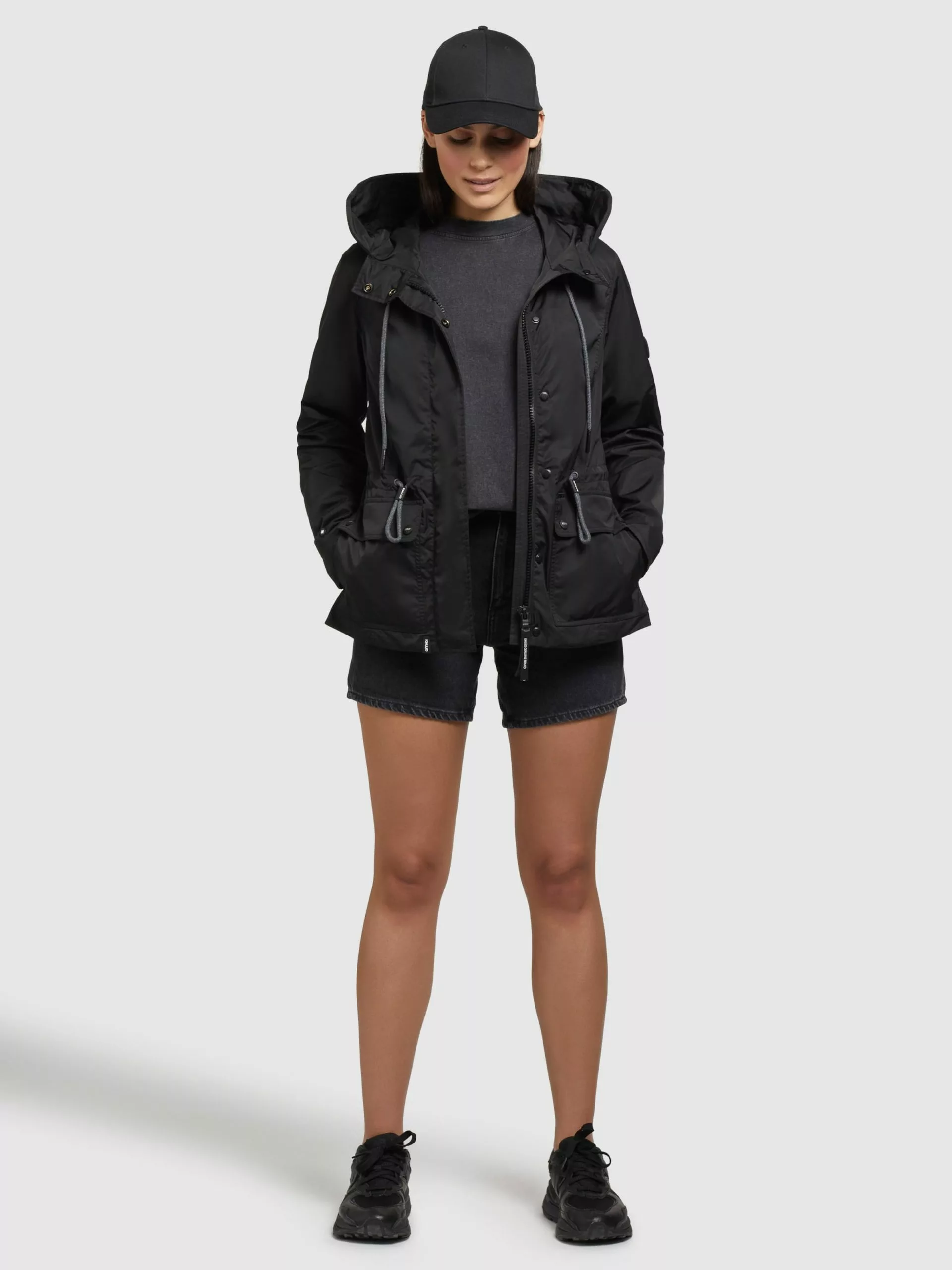 Khujo Vestes De Mi-saison Veste Mi-saison DEBBY Femme Noir 7 Khujo Vestes De Mi-saison Veste Mi-saison DEBBY Femme Noir – Image 5