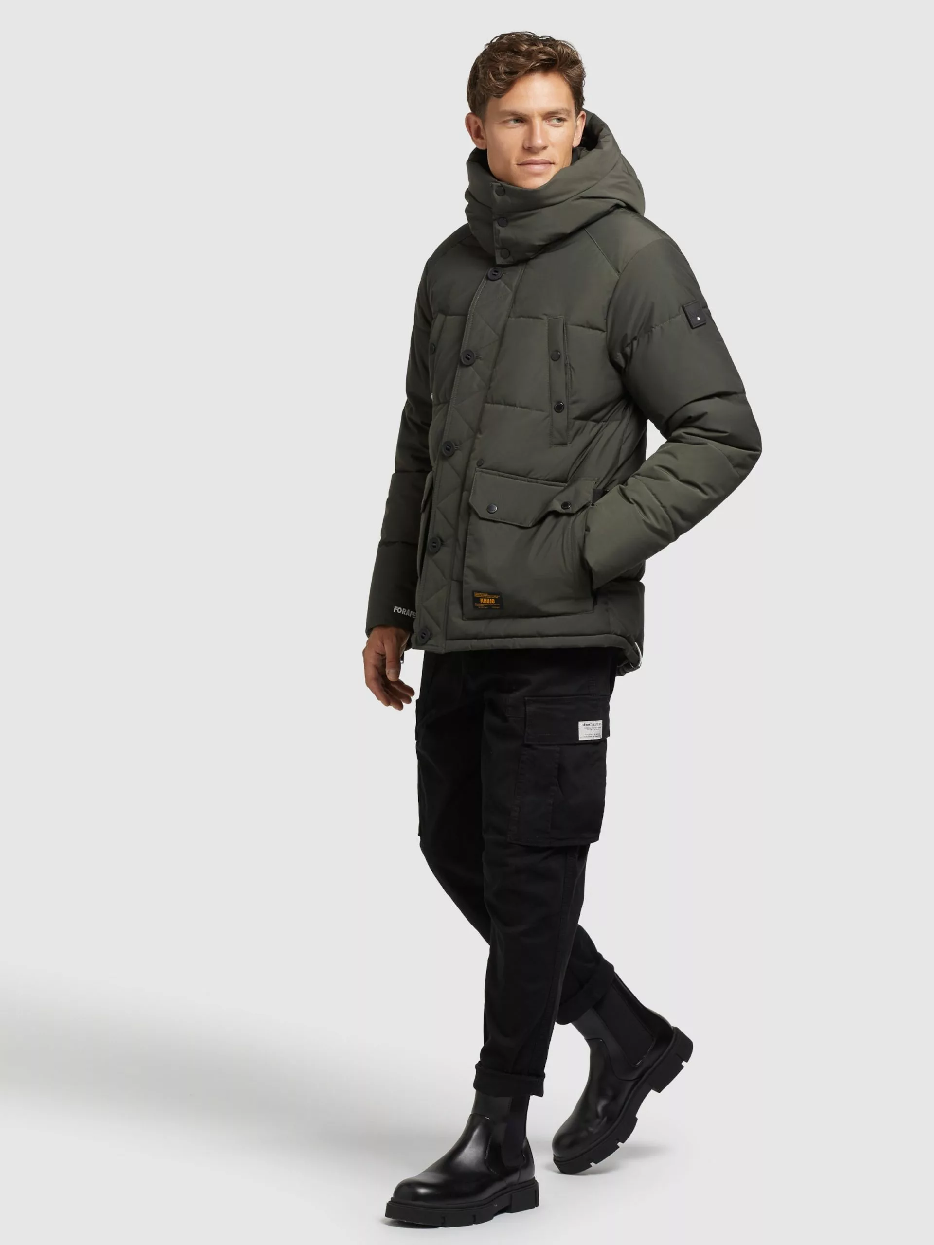 Khujo Vestes Dhiver Veste D’hiver Primero Homme Kaki 8 Khujo Vestes Dhiver Veste D’hiver Primero Homme Kaki – Image 6